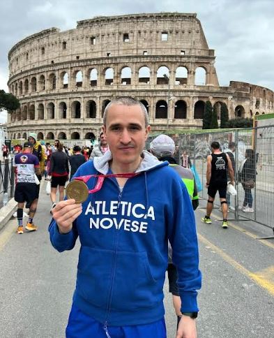 Edoardo Zerbo alla Acea Run Rome the Marathon